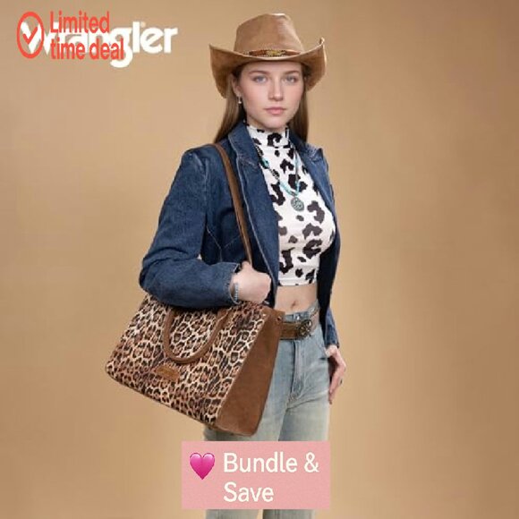 Large Vegan Leather Tote Bag with Detachable Strap for Work & Travel - Picture 4 of 8